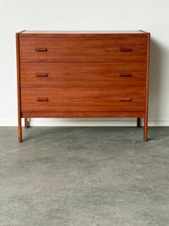Refinished Teak Danish Modern Dresser by Vitré