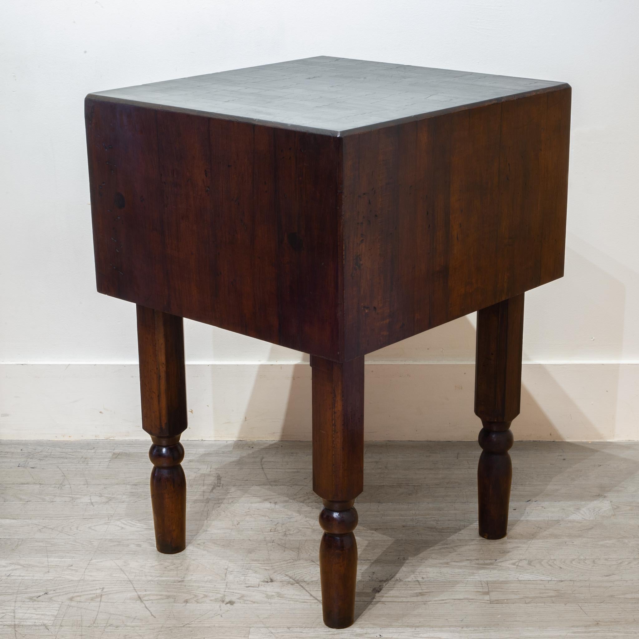 About

A solid Maple butcher block with turned legs. Body refinished in tung oil and the top with a food safe, tea stained surface. This thickness of block is no longer produced by the John Boos company.

Contact us for more shipping options: S16