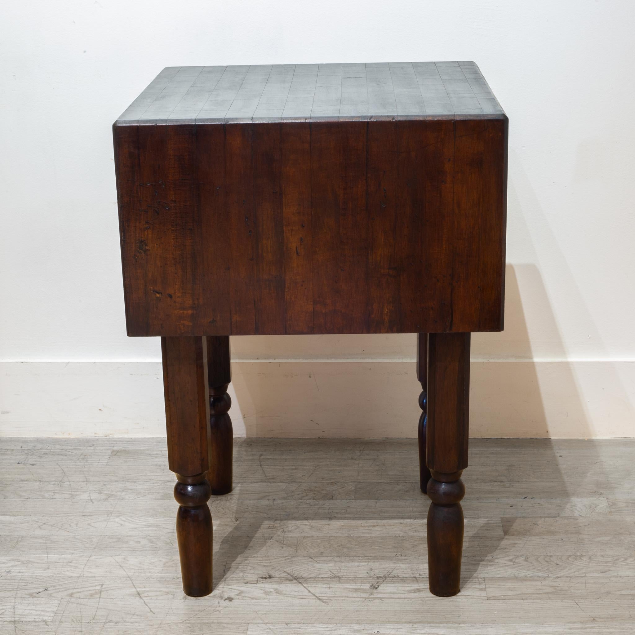 vintage boos butcher block table