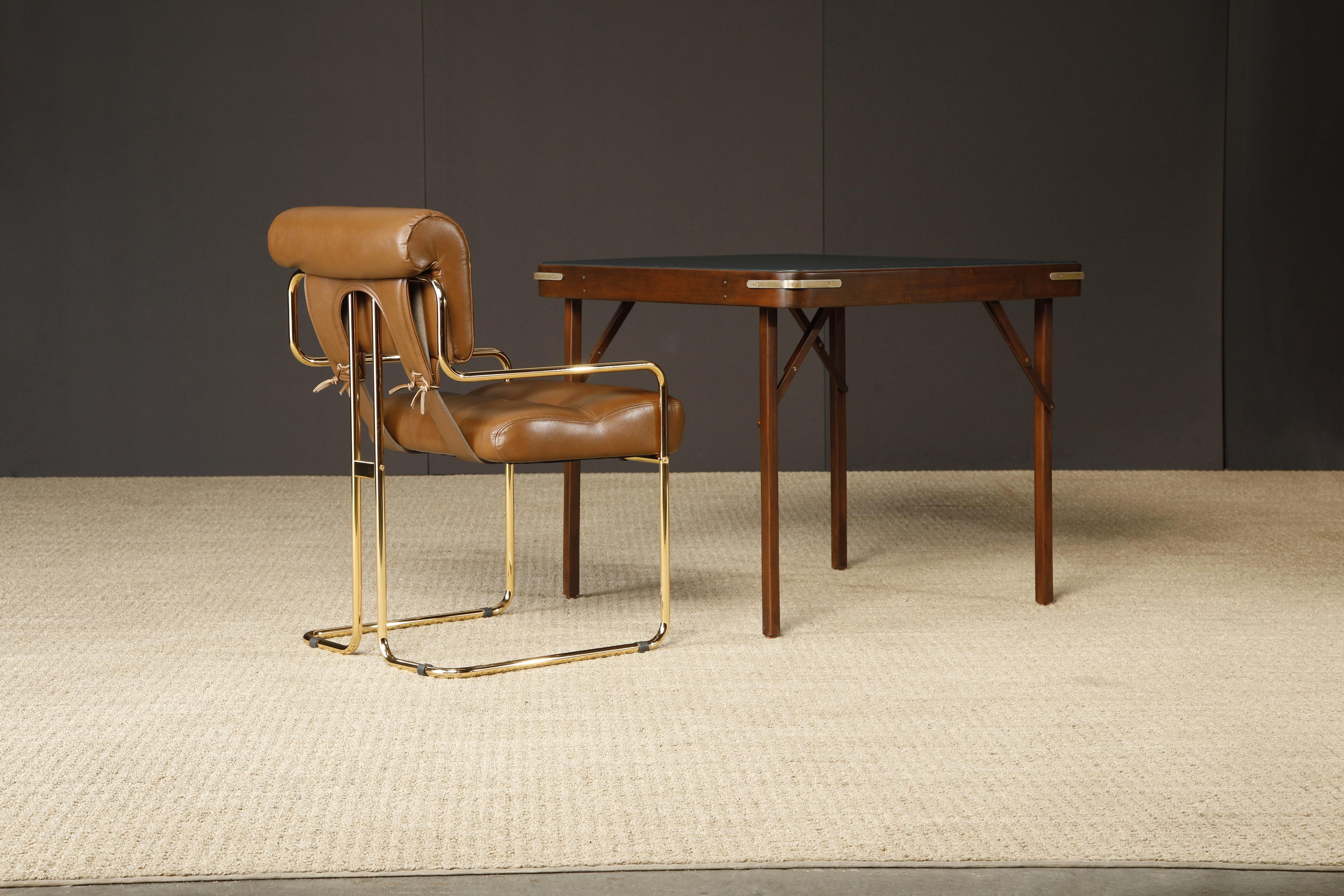 Refinished Walnut and Leather Folding Card / Game Table, c. Early 20th Century 9
