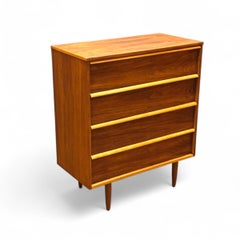 Refinished Walnut Tallboy Dresser