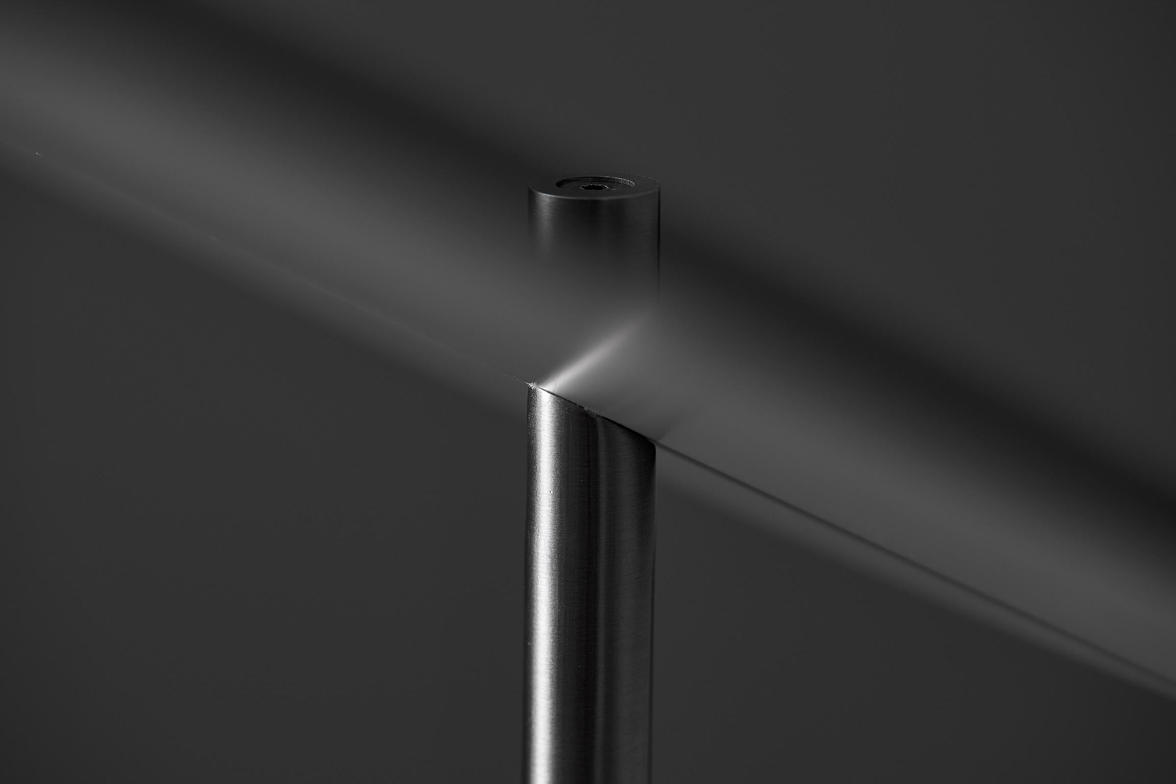 Steel Reflect Table Lamp in Grey by Verner Panton