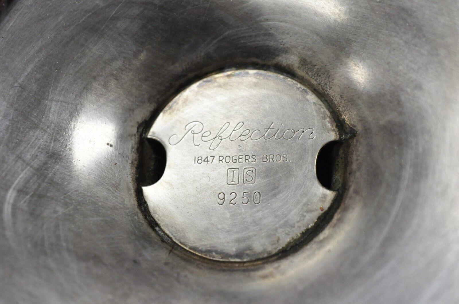 Reflejo 1847 Rogers Bros Plato de plata Copa trofeo Champán Enfriador Cubo de hielo 3
