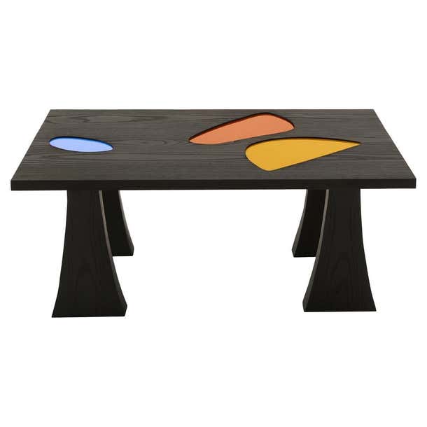 Color Table Reflection Reflection Coffee Table in India Ink–Dyed Ash by Alexis and Ginger For ...