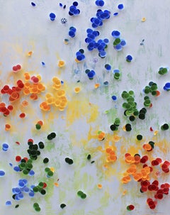 Reflection on Life I, original mixed media painting on canvas by Larisa Safaryan