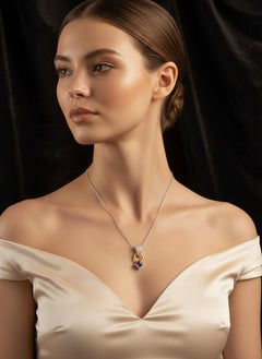 SigridB Pendant "Reflection" H SI 1 Brilliants Tourmaline 18k Gold White/Rose