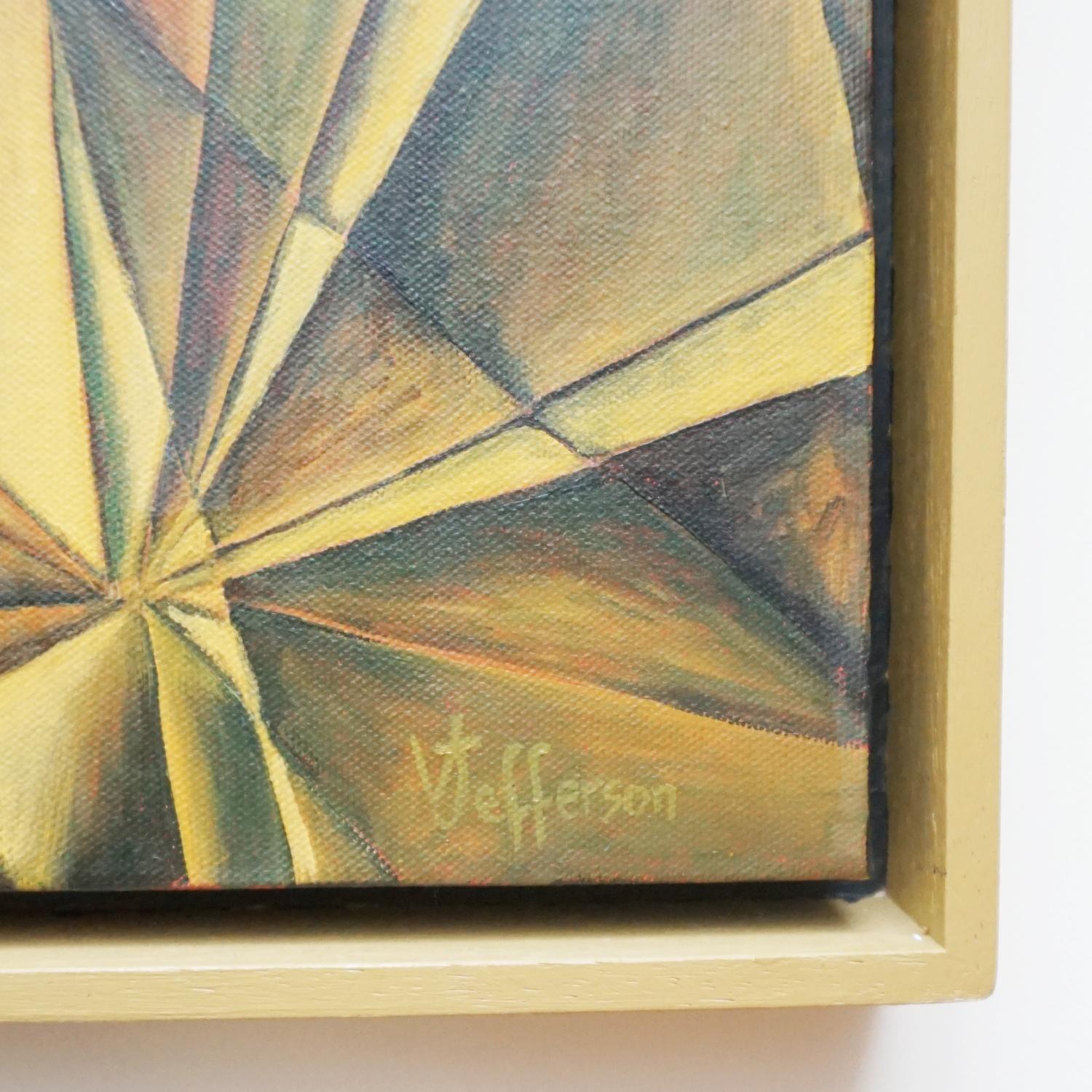 'Reflections' Art Deco Style Abstract Painting Contemporary In Excellent Condition In Forest Row, East Sussex