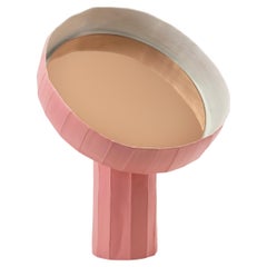 Reflections Contemporary GIRASOLE Pink Ceramic Table Mirror