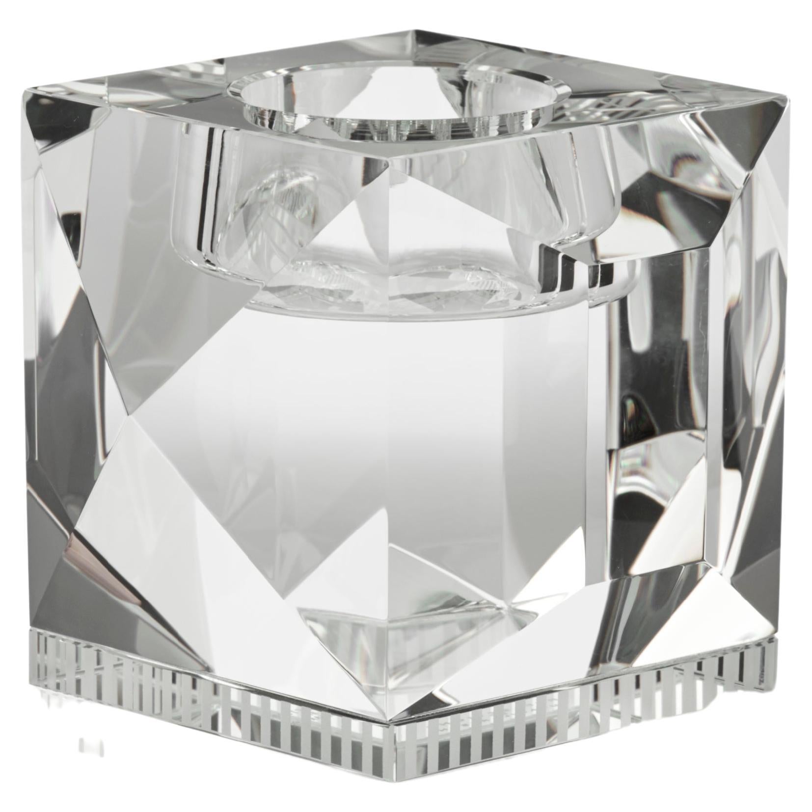 Reflections Copenhagen Ophelia T-Light Holder in Clear Crystal For Sale