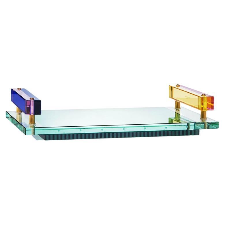 Reflections Copenhagen Panama Tablett aus mehrfarbigem Kristall von Reflections Copenhagen im Angebot