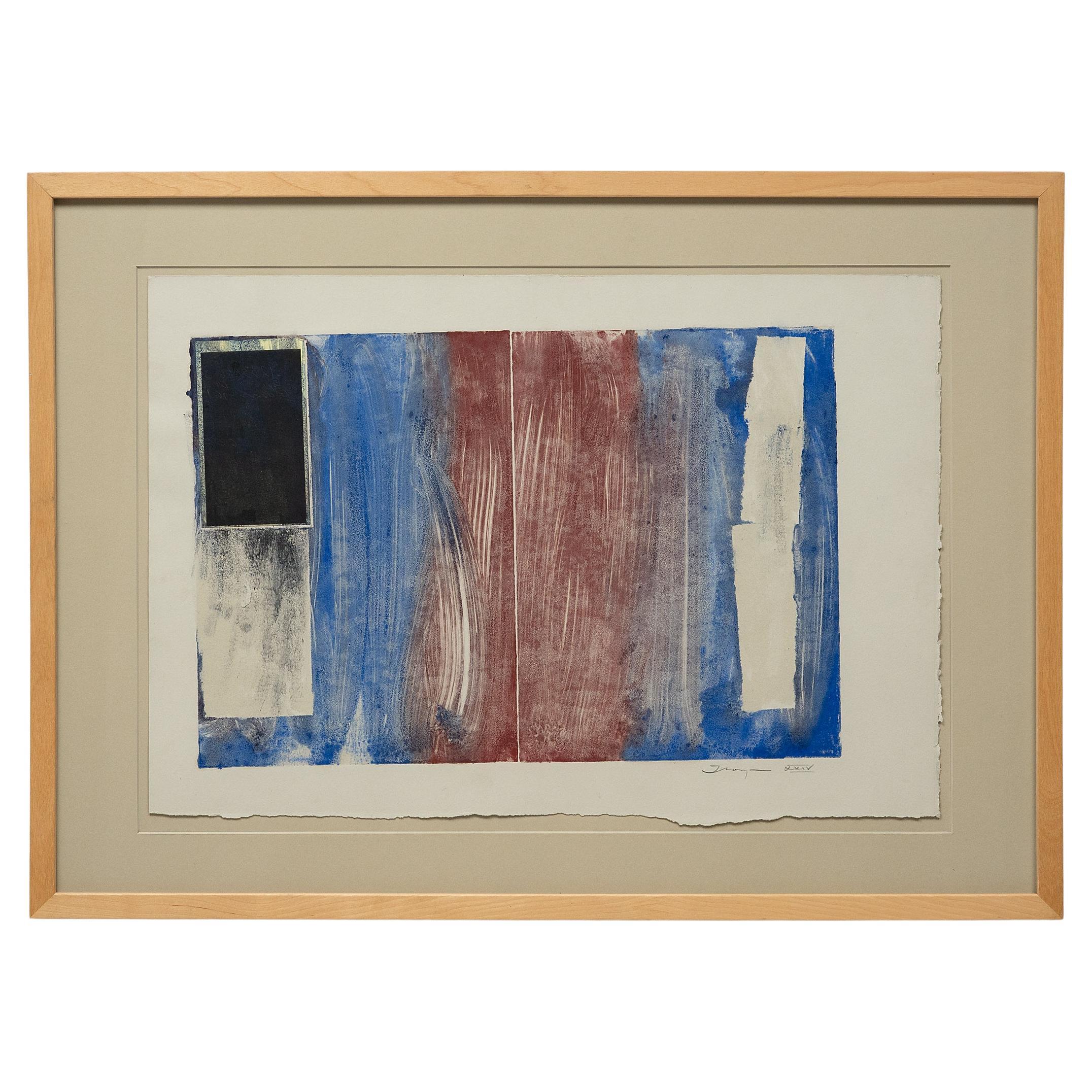 „Reflective Composition (Blauer Stempel)“ von Michael Thompson