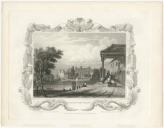 Reflective Waters and Bygone Days: The Hampton Court Bridge Engraving, 1835