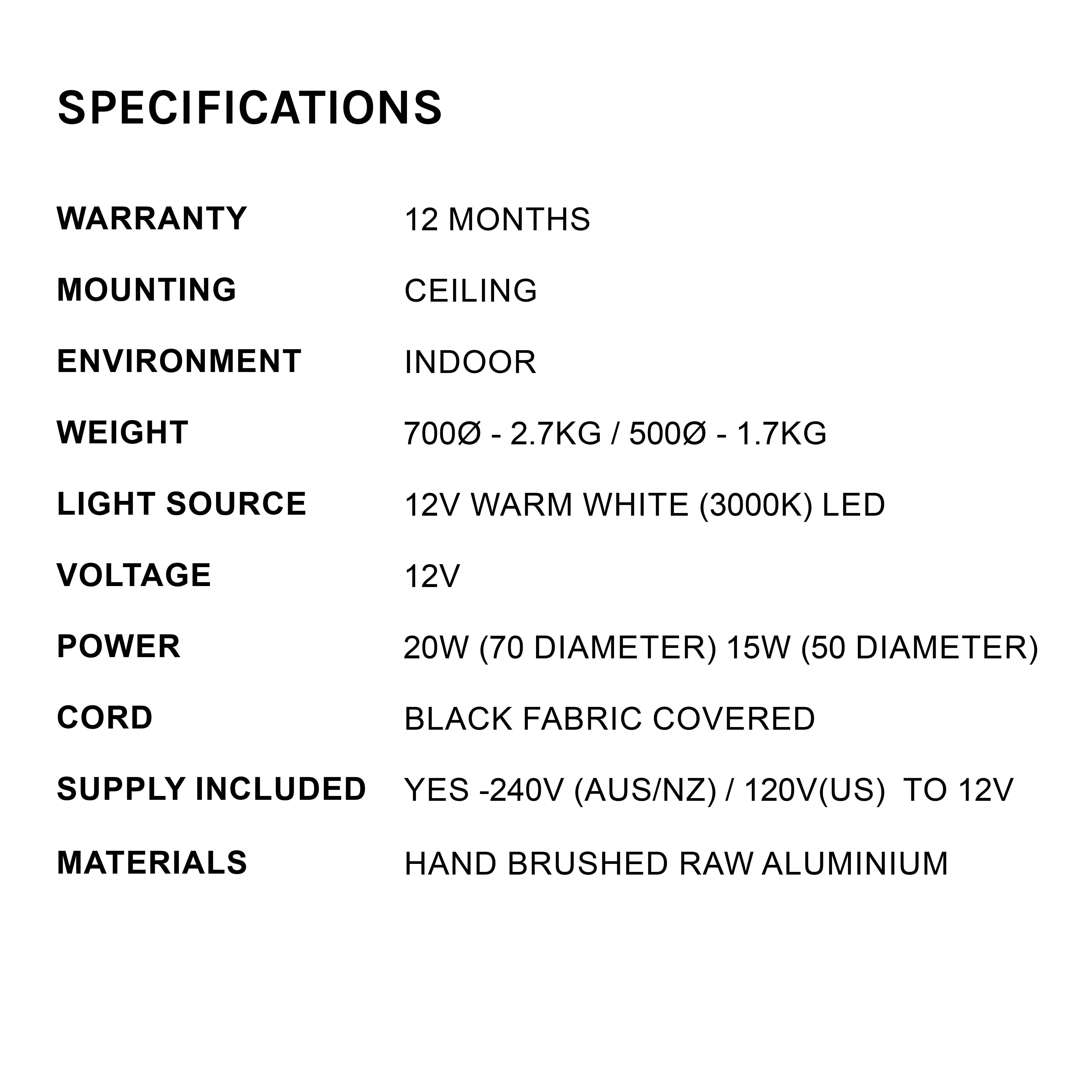 Reflector LED Pendant Light, Raw Brushed Aluminium Metal For Sale 4