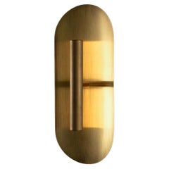 Reflektor Wandleuchte 300, LED Light Fixture, Messing Patina