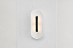 Reflector Wall Sconce 300, LED Light Fixture, Black Anodized / White Shade