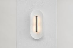 Reflector Wall Sconce 300, LED Light Fixture, Silver Anodized / White Shade