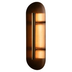 Reflector Wall Sconce 450, LED Light Fixture, all Patina Bronze