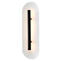 Reflector Wall Sconce 450, LED Light Fixture, Patine Bronze / White Shade
