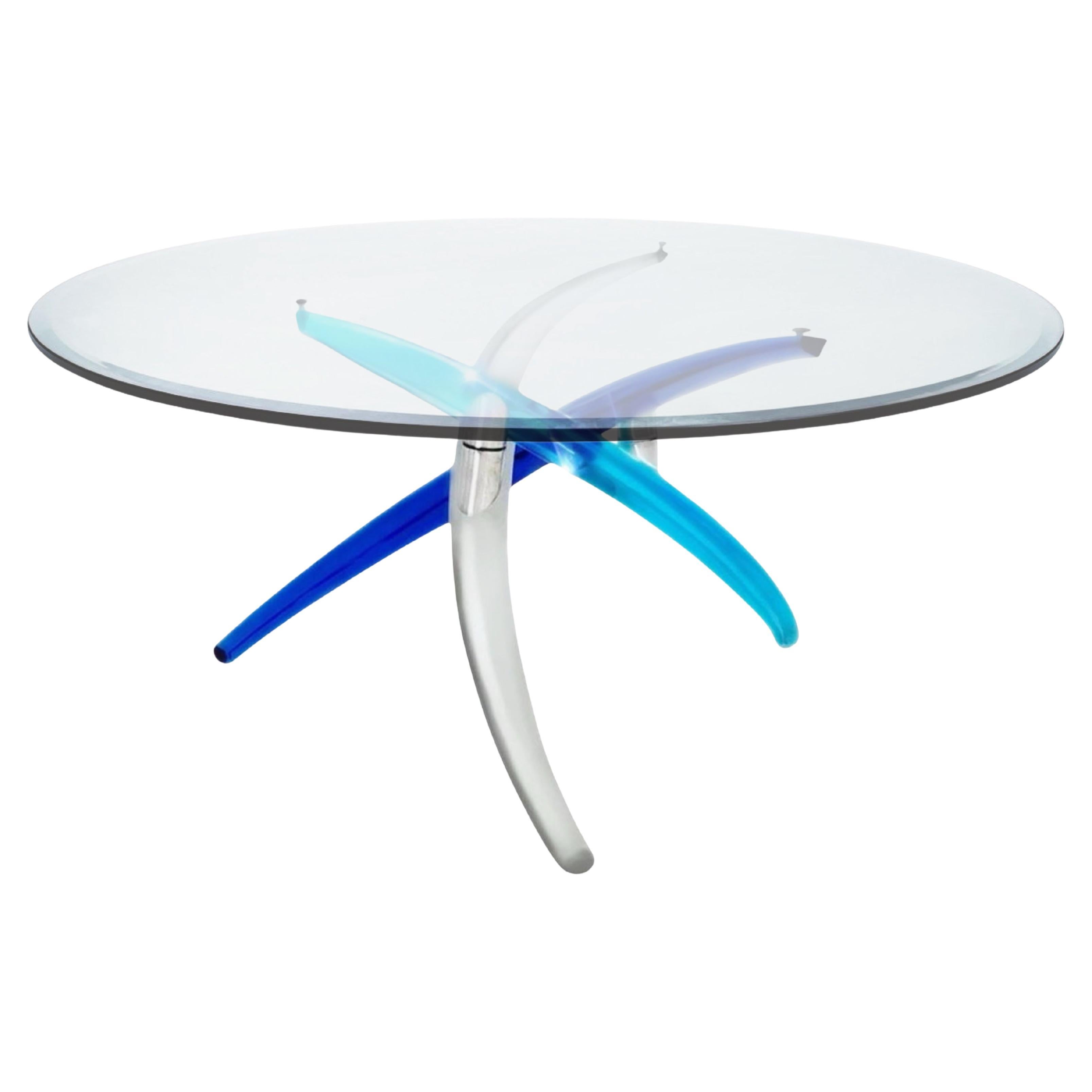 Table Reflex Fili d
Erba 72, Tulczinsky, Base de table en verre de Murano, Italie. en vente