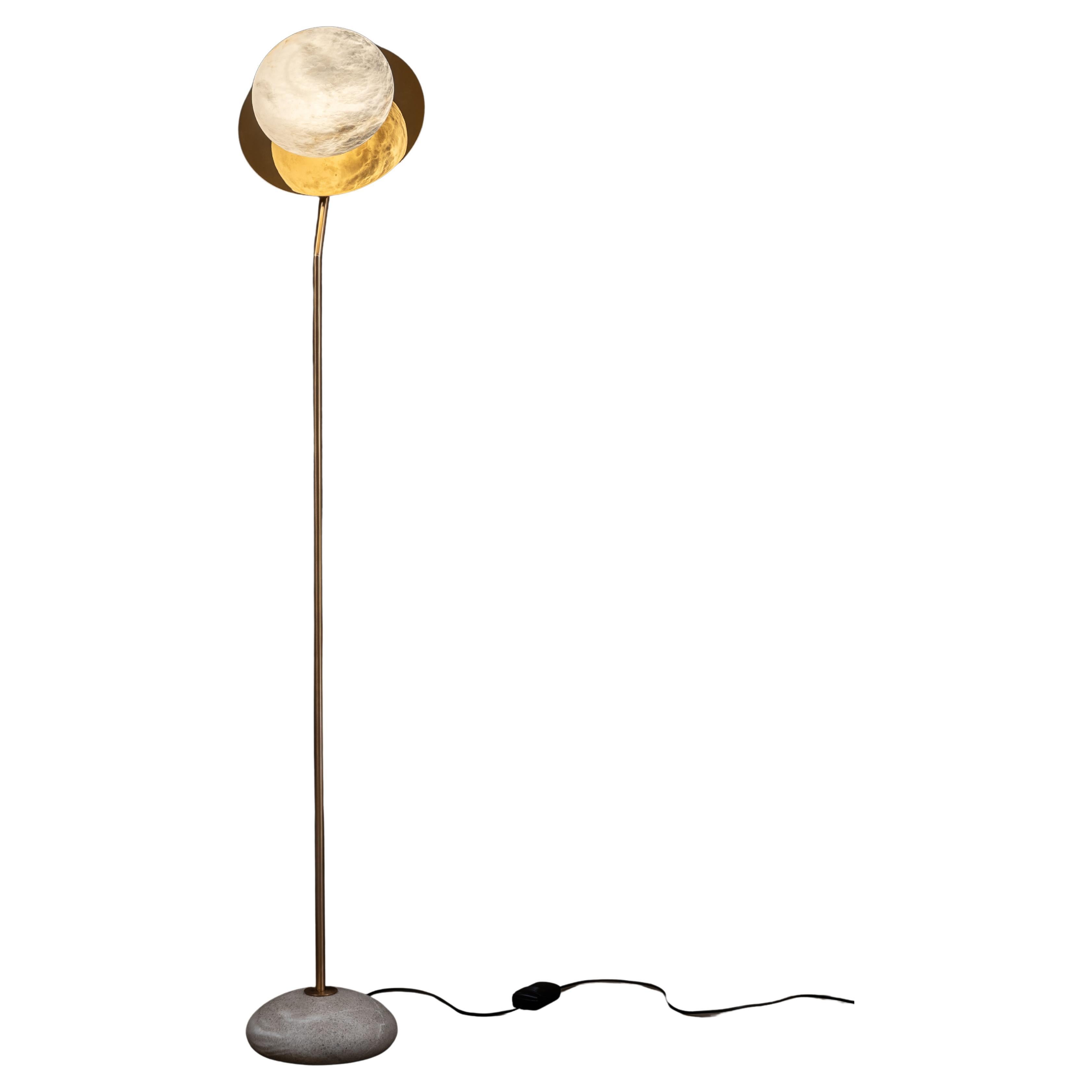 Reflex Floor Lamp by United Alabaster For Sale