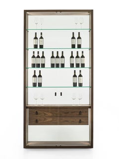 Reflex Solid Wood Display Cabinet, Designed by Authentic Design, Made in Italy