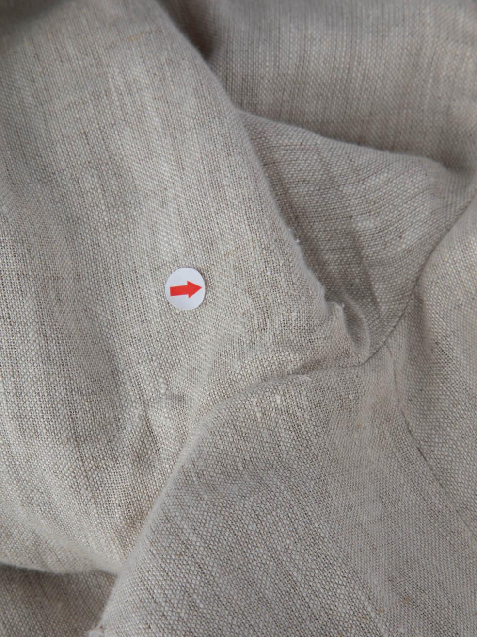 Reformation Beige Linen Buttoned Blazer Dress Size L For Sale 1