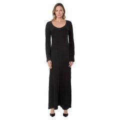 Reformation Black Maxi Long Sleeve Dress Size M