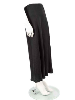 Reformation Black Midi Straight Skirt Size M