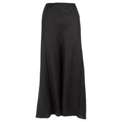 Reformation Black Midi Straight Skirt Size M
