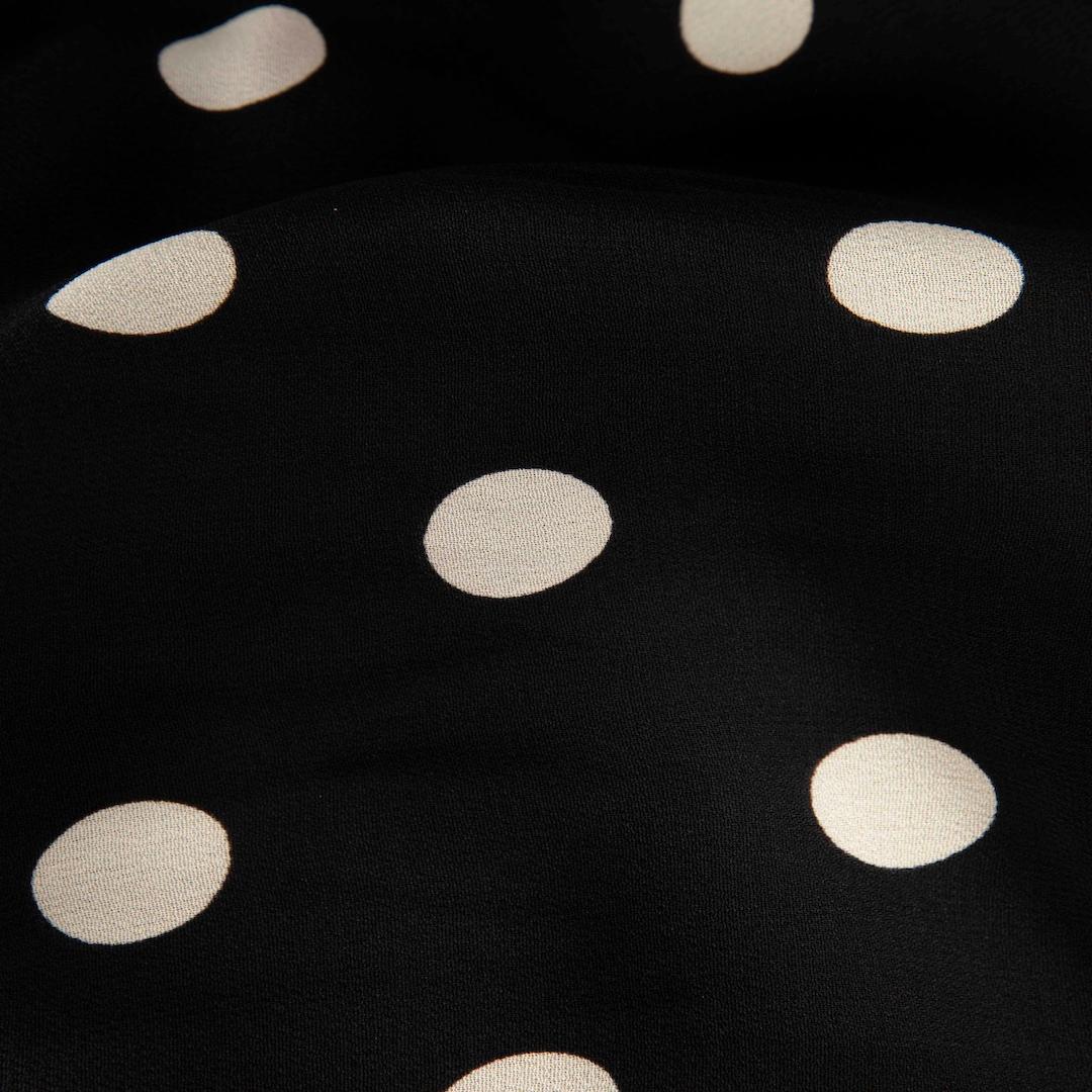 Women's Reformation Black Polka Dot Long Sleeves Dress Size XXS For Sale