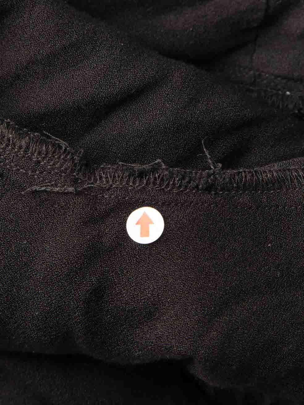 Reformation Black Ruch Detail Top Size XL Pour femmes en vente