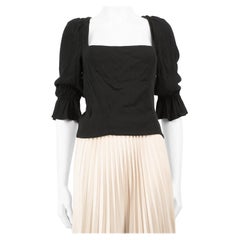 Reformation - Top nero con dettaglio a rombi - taglia XL