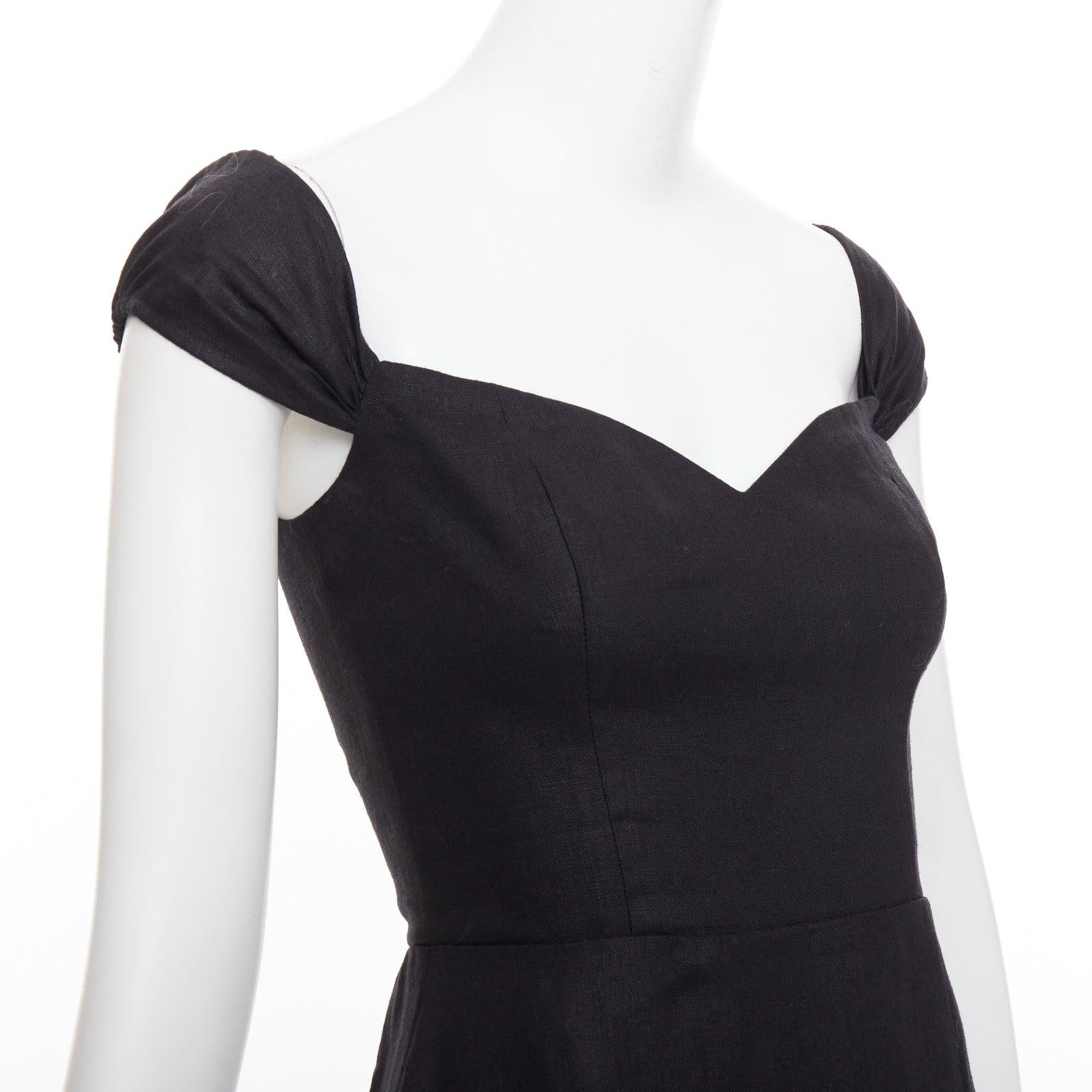 REFORMATION Bridgton nero 100% lino con maniche a cappuccio e abito midi a cuore US2 S
Riferimento: ECLO/A00224
Marchio: Riforma
Model: Bridgton
Materiale: Lino
Colore: nero
Modello: Tinta unita
Chiusura: zip
Fodera: Lino nero
Dettagli extra: Abito