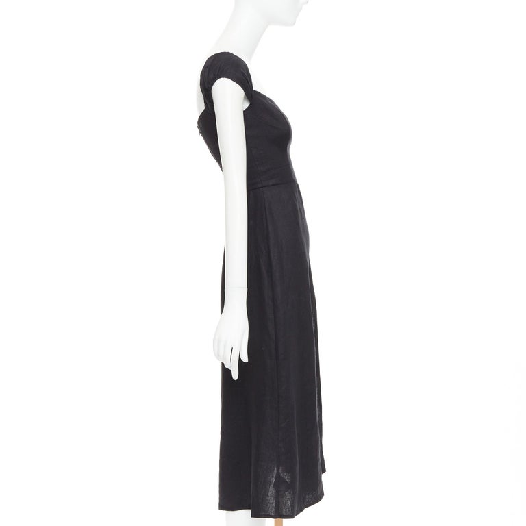 chinese dress ladies Brigitte Linen Midi Dress - Bouquets