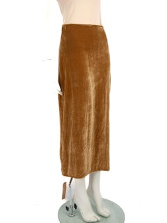 Reformation Brown Samt Janae Rock Größe XS