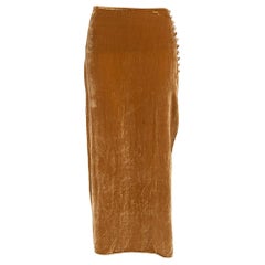 Reformation Brown Samt Janae Rock Größe XS