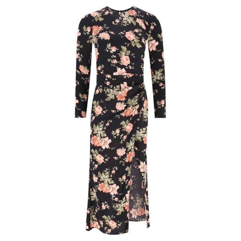 knee length dresses for ladies Rent Reformation Carolena Floral Dress – Feminine & Chic – Versatile main image 1