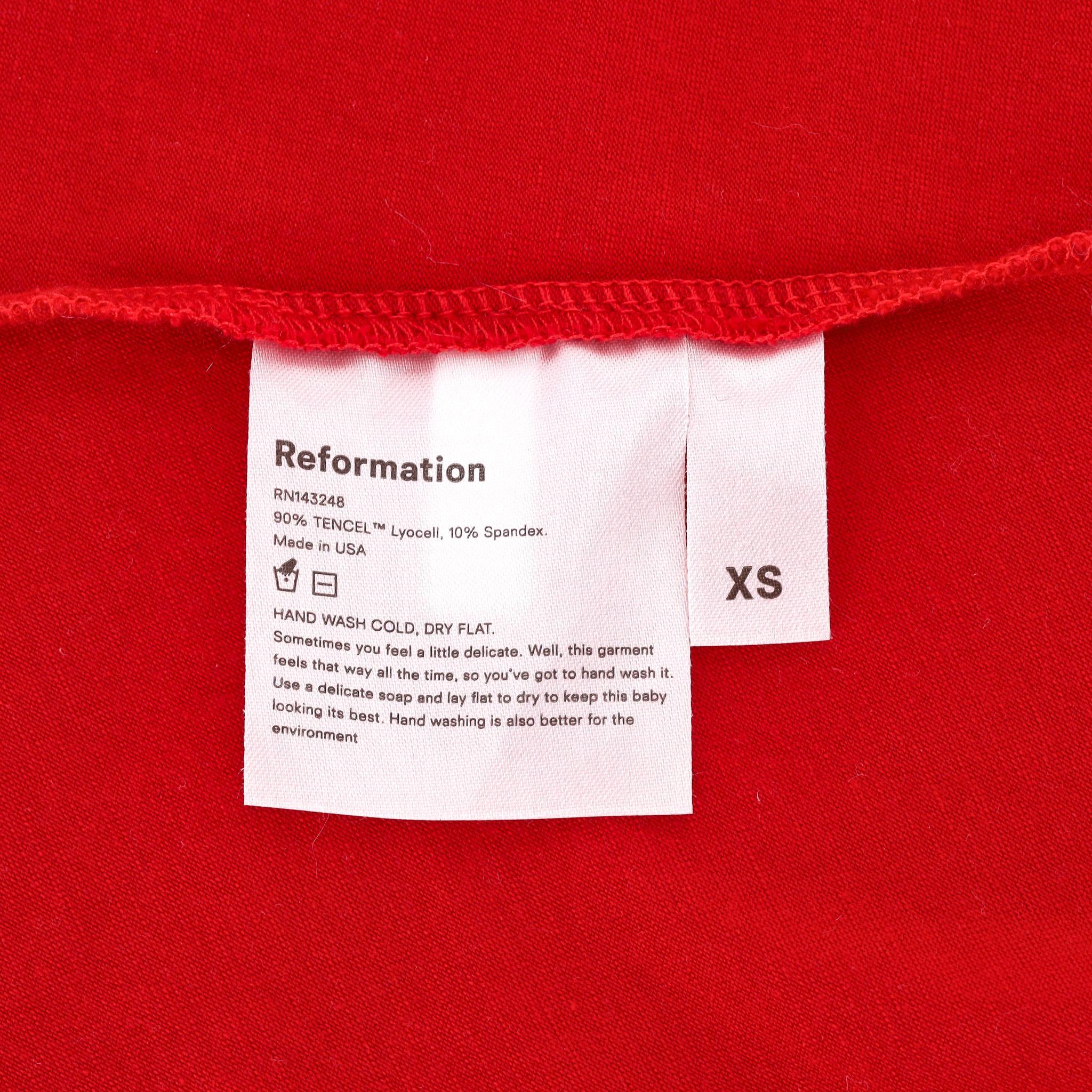 Reformation - Robe fendue sur le devant et froncée en vente 1