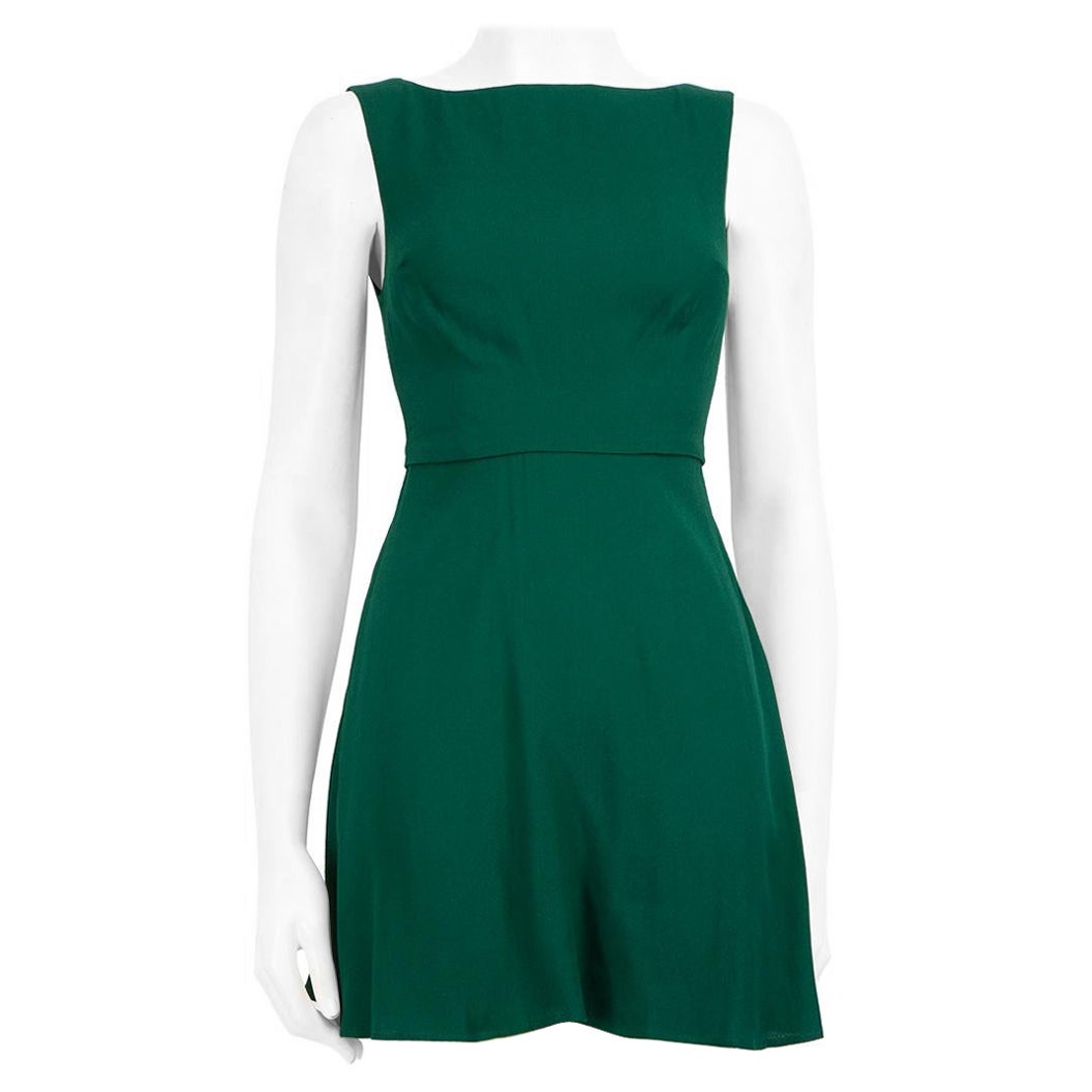 Mini abito senza maniche verde di Reformation taglia XXS