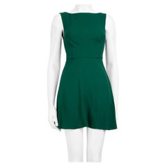 Reformation Green Sleeveless Mini Dress Size XXS
