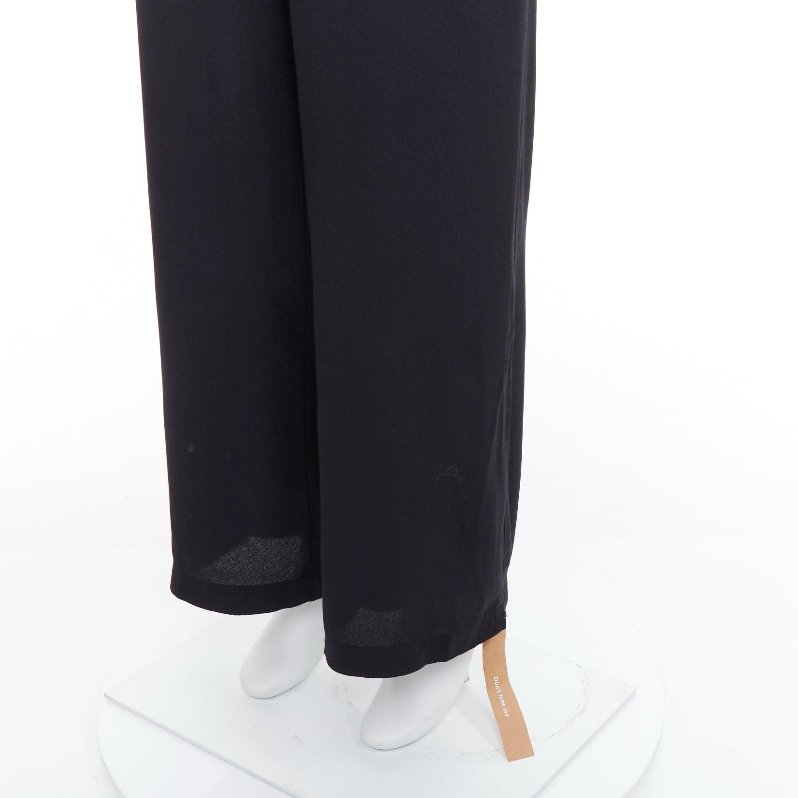 REFORMATION Lela, tuta a gamba larga senza spalline in misto viscosa nera US2 S in vendita 2