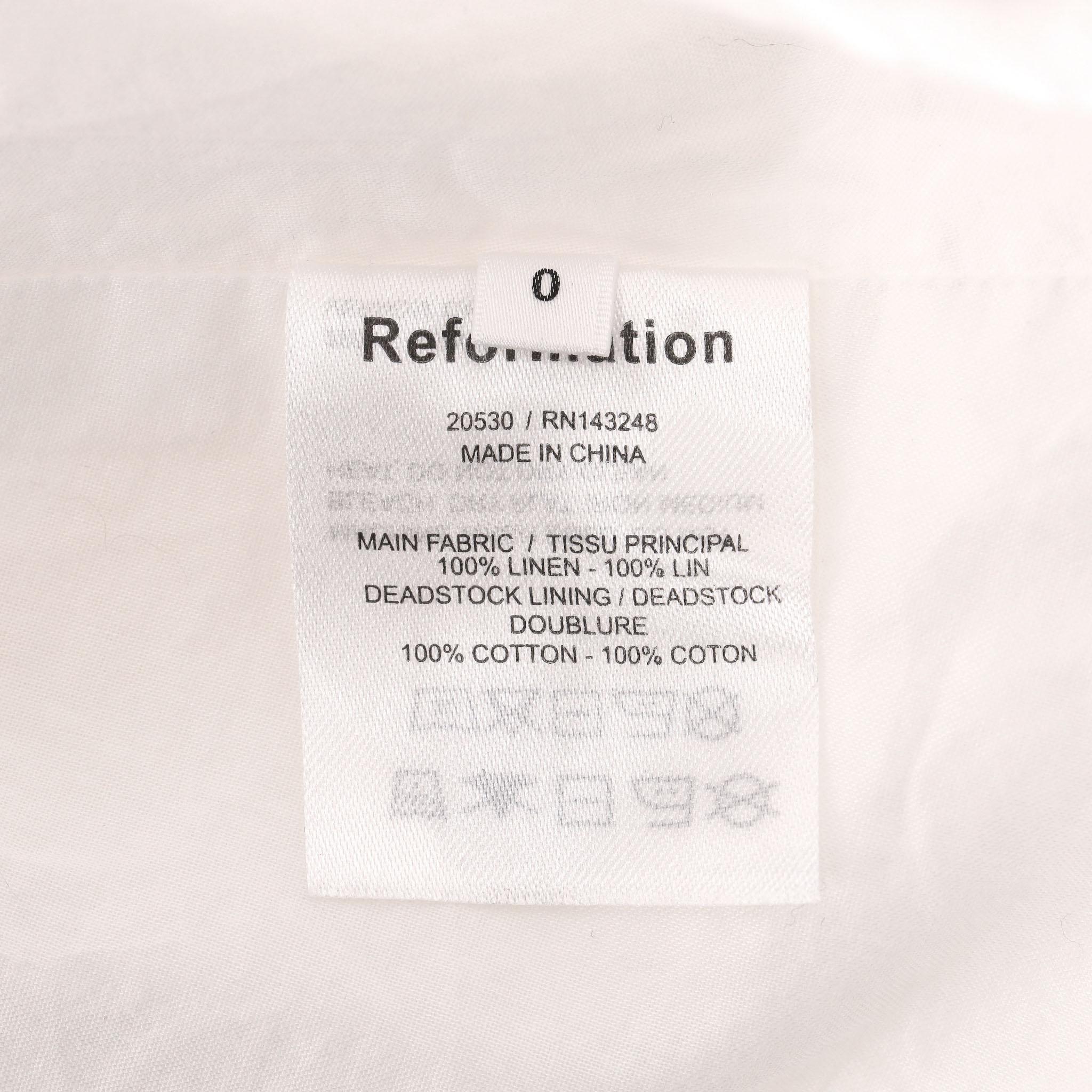 Reformation Leinen-Minikleid im Angebot 1