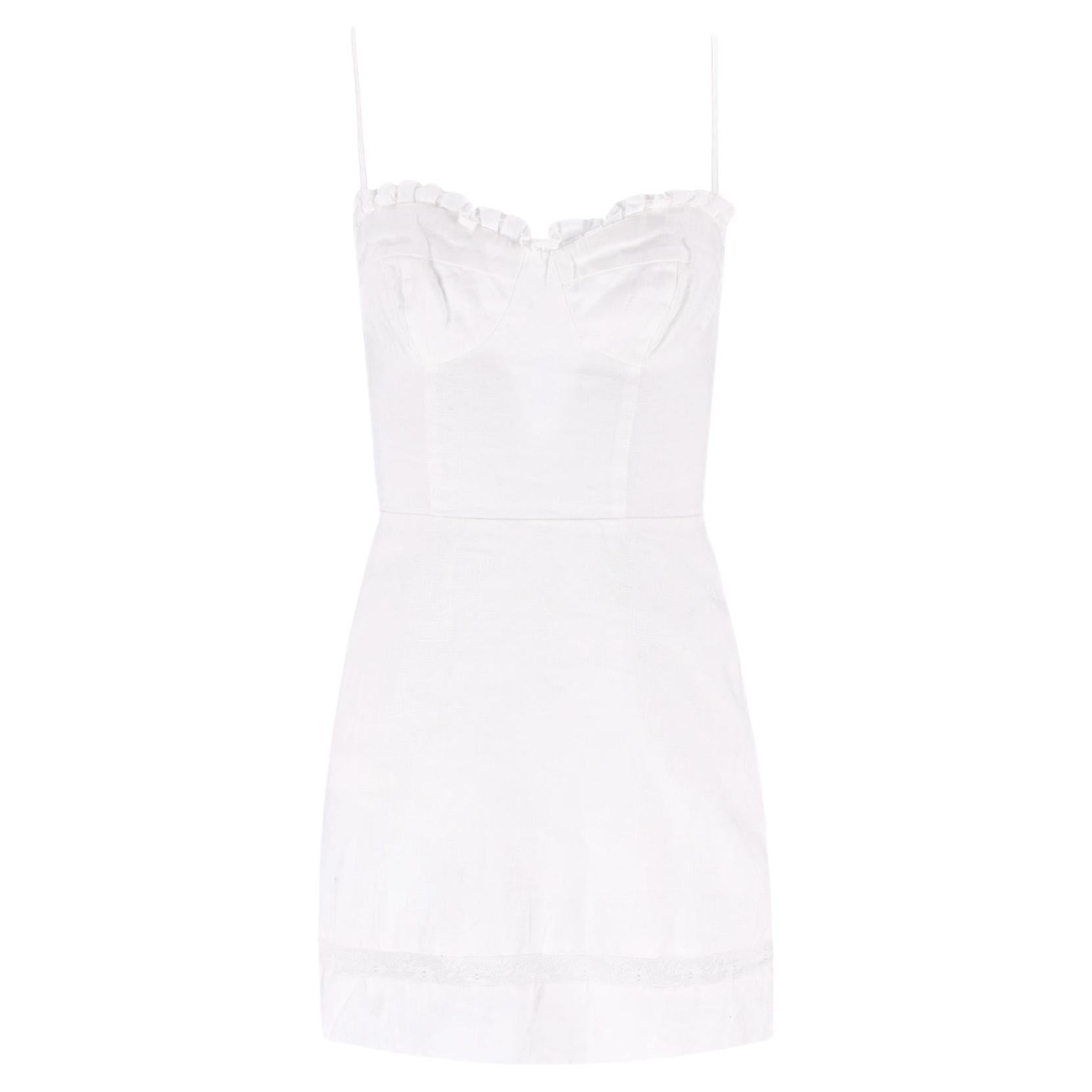 Reformation Leinen-Minikleid im Angebot