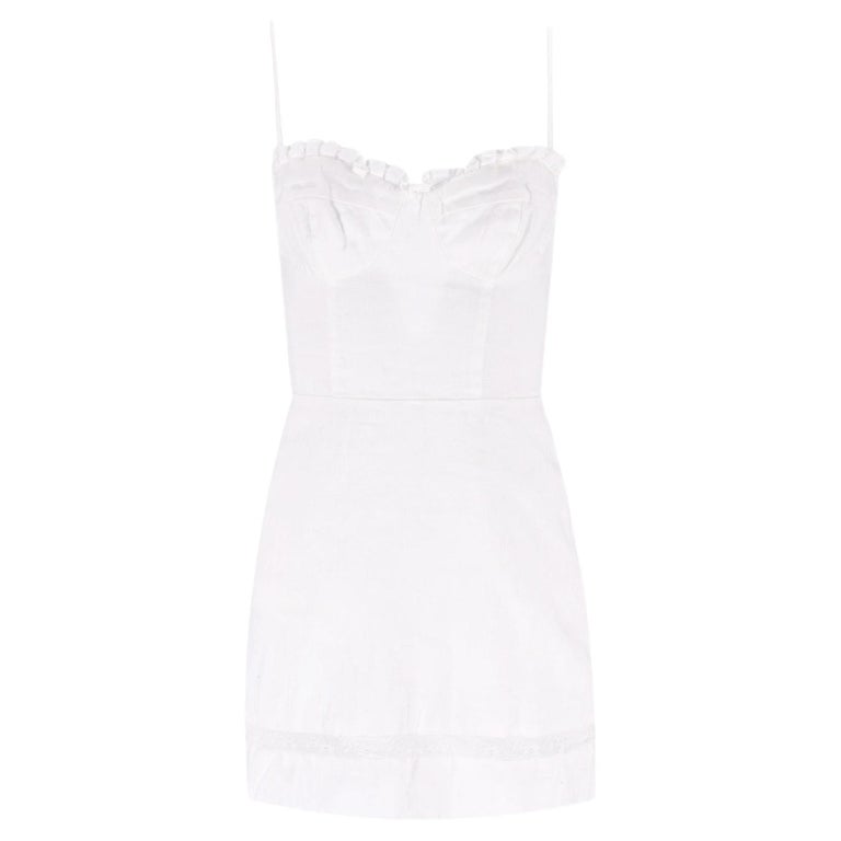 Reformation Linen Mini Dress For Sale at 1stDibs