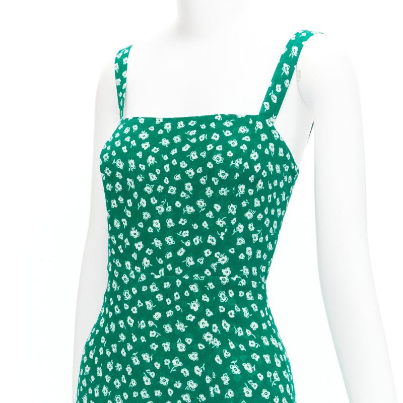REFORMATION Nectarine green white floral print flowy midi dress US0 XS
Reference: SNKO/A00405
Brand: Reformation
Model: Nectarine
Material: Viscose
Color: Green, White
Pattern: Floral
Closure: Zip
Lining: Green Viscose
Extra Details: The Nectarine