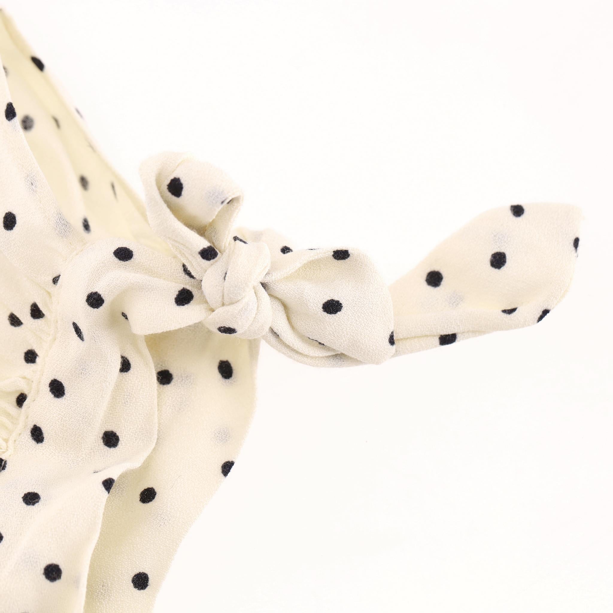 Women's Reformation Polka-Dot Puff Sleeve Mini Dress For Sale
