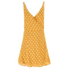 Reformation Polka-Dot Wrap Mini Dress