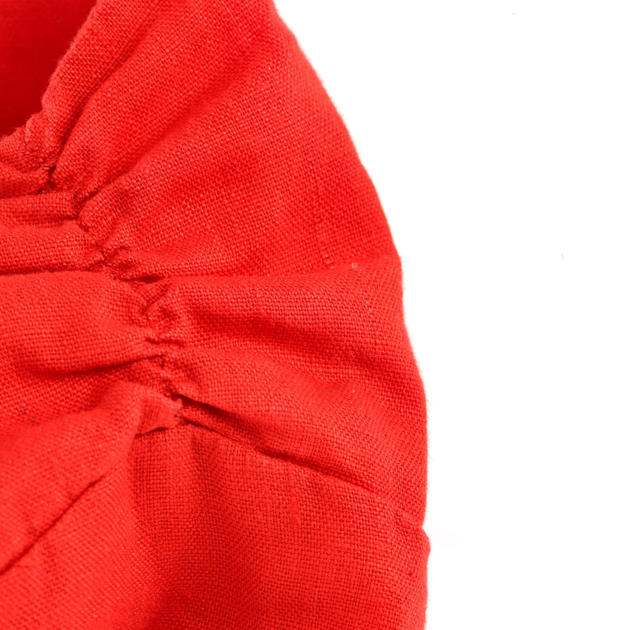 Reformation - Mini robe en lin à manches bouffantes en vente 2