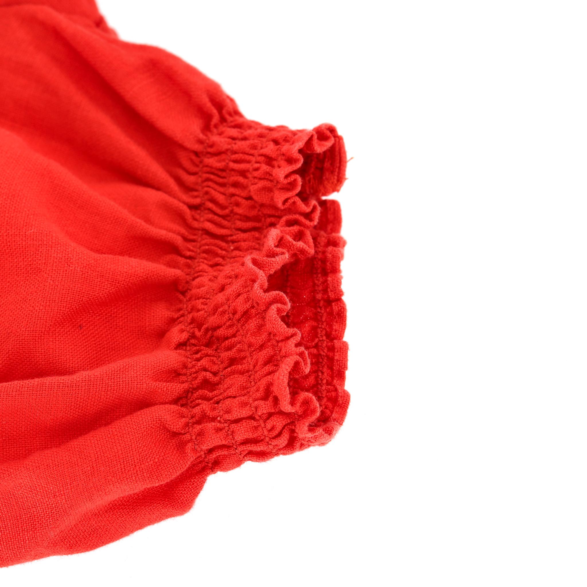 Reformation - Mini robe en lin à manches bouffantes en vente 4