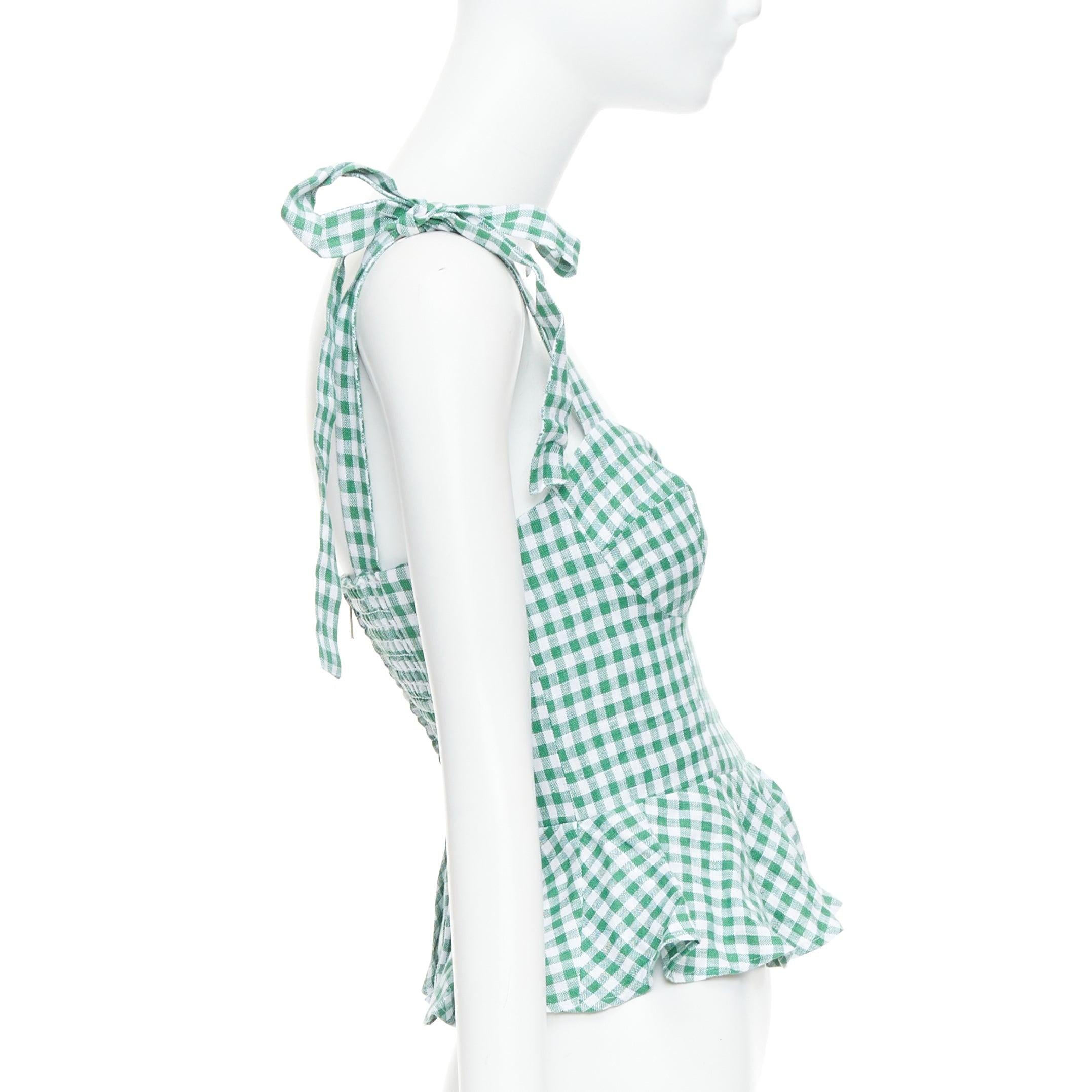 REFORMATION ensemble de 2 débardeurs en lin à carreaux verts imprimés roses taille US0 XS
Référence : SNKO/A00488
Marque : Reformation
MATERIAL : Lin
Couleur : Vert, Whiting
Motif : damier
Fermeture : Zip
Détails supplémentaires : Top à carreaux